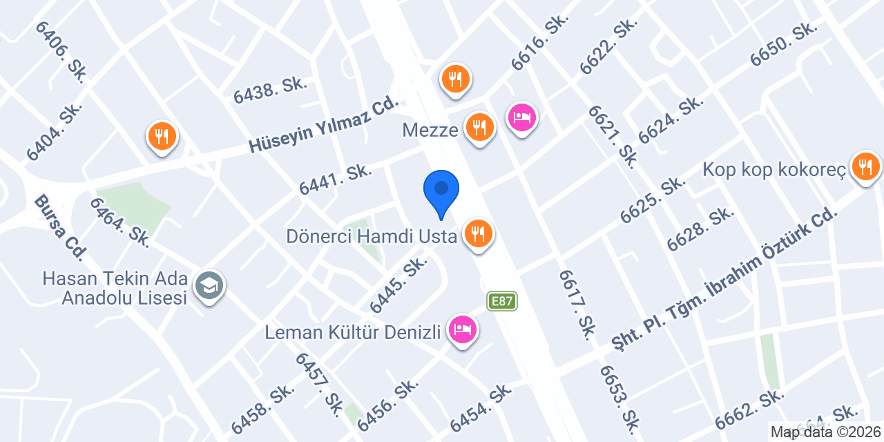 Ergül Mobilya konumu