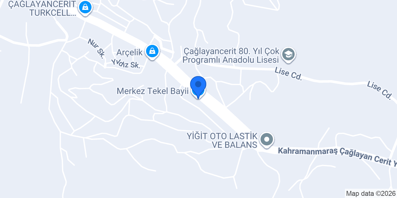 Merkez Tekel Bayii konumu