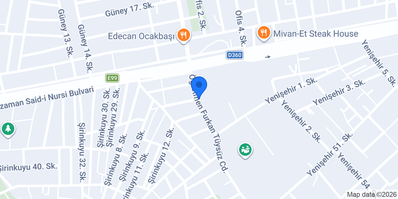 Siverek fasttfooddünyası konumu