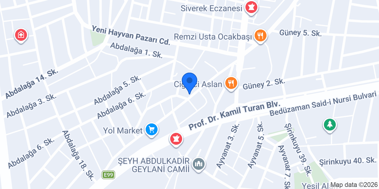 Siverek Oto Elektrik konumu