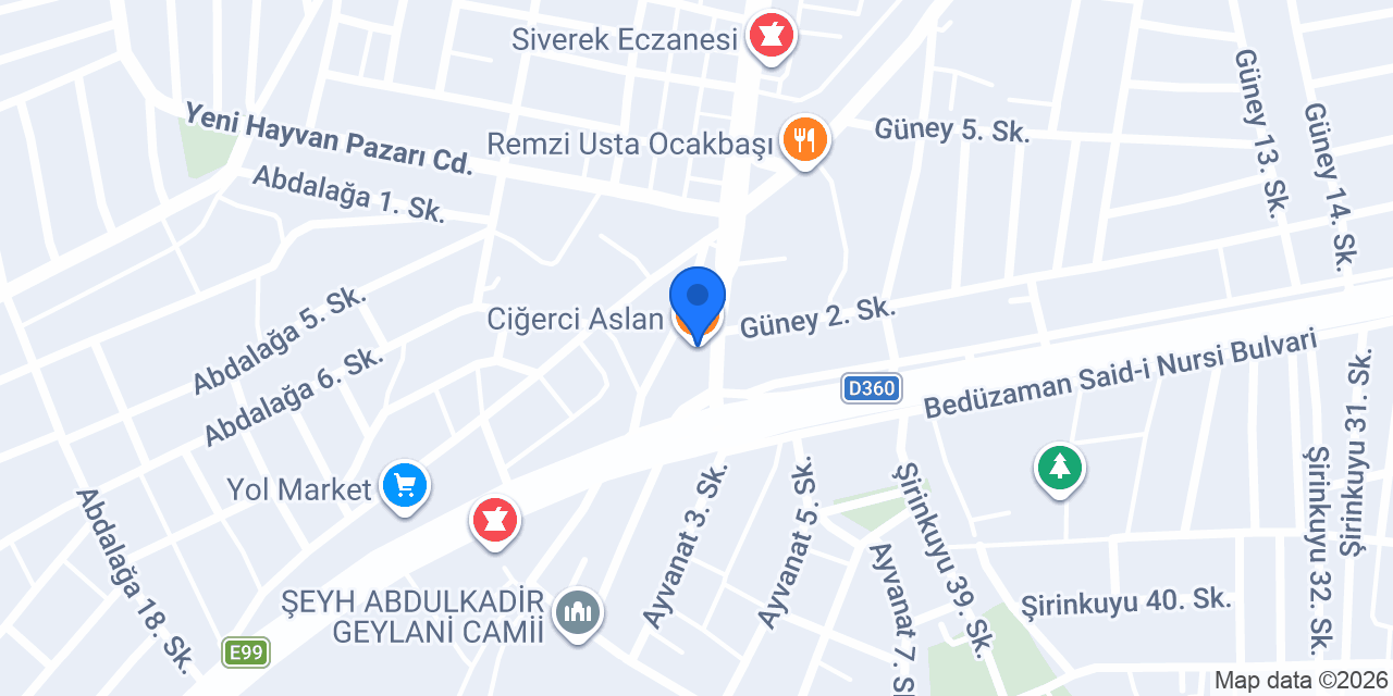 Ciğerci Aslan konumu