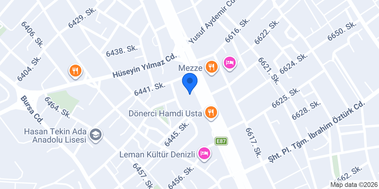 Yapı Kredi - Denizli Kınıklı Şubesi konumu