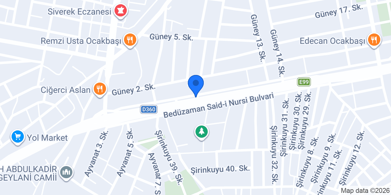 Genç Mermer ve Granit Atölyesi - Siverek - Şanlıurfa konumu