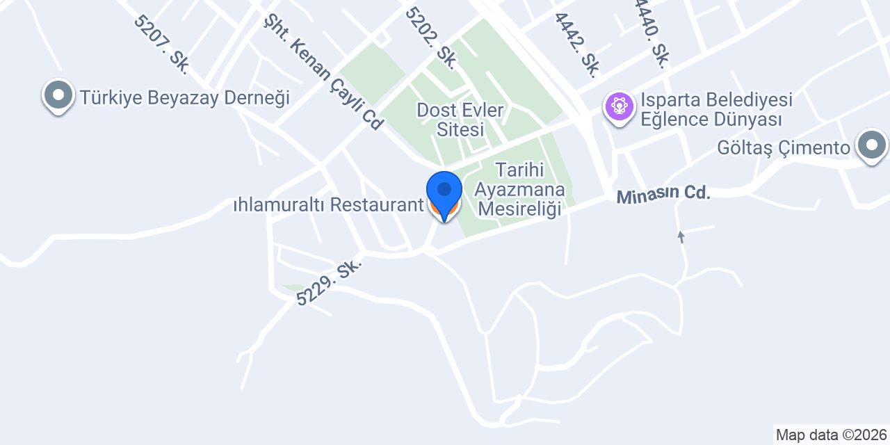 ıhlamuraltı Restaurant konumu