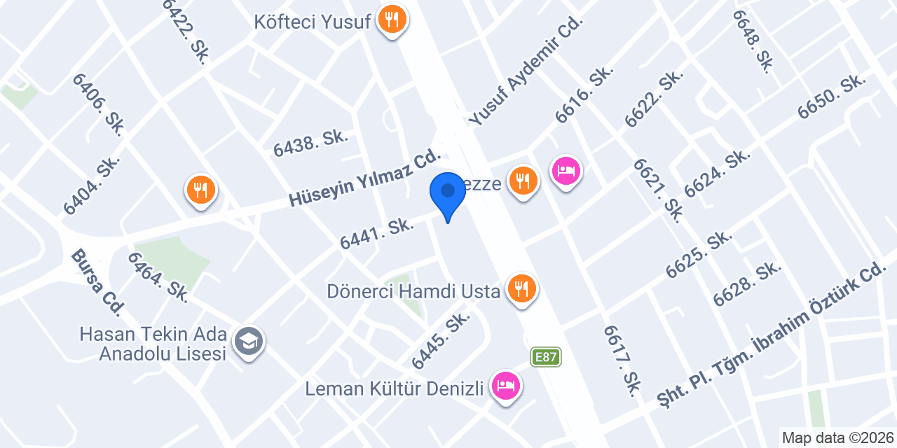 Safir Mobilya Denizli konumu