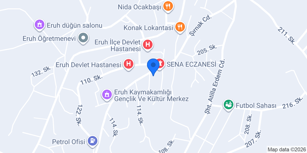 Mavera Cafe Eruh konumu
