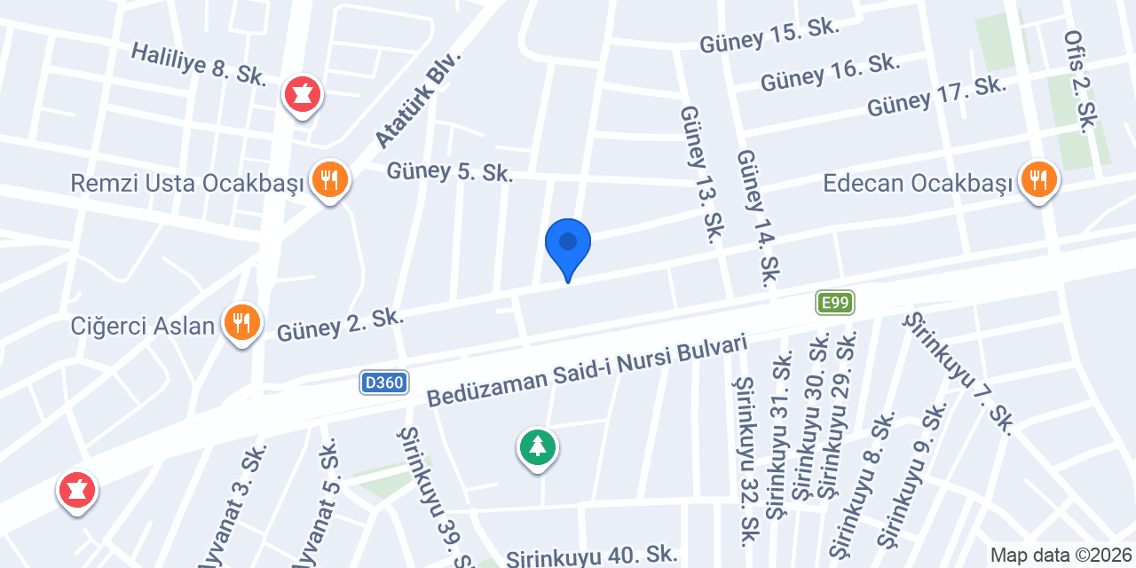 Siverek Adıyaman Trend Çiğköfte konumu