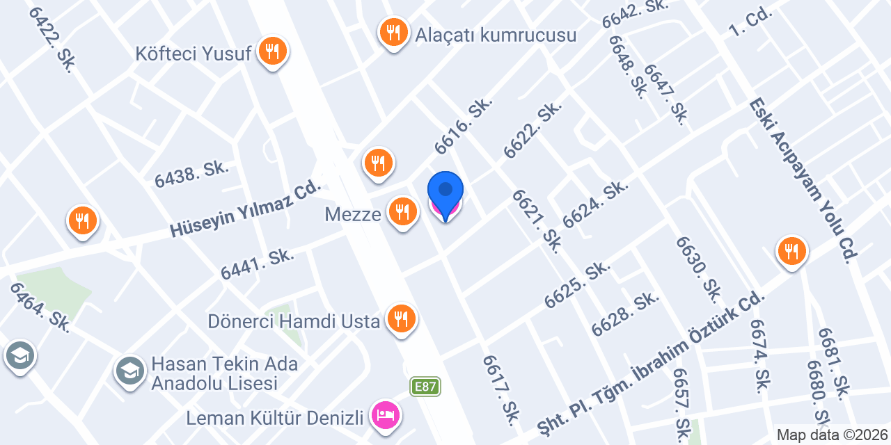 ŞİRİN RESİDANCE konumu