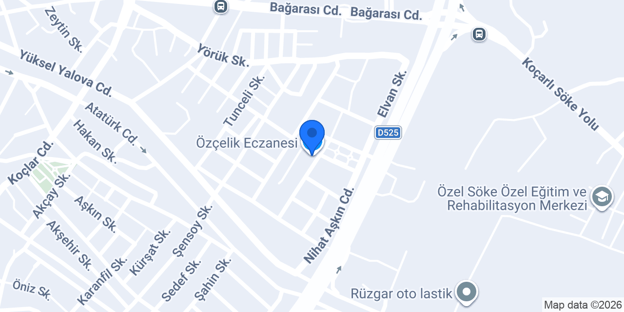 Özçelik Eczanesi konumu