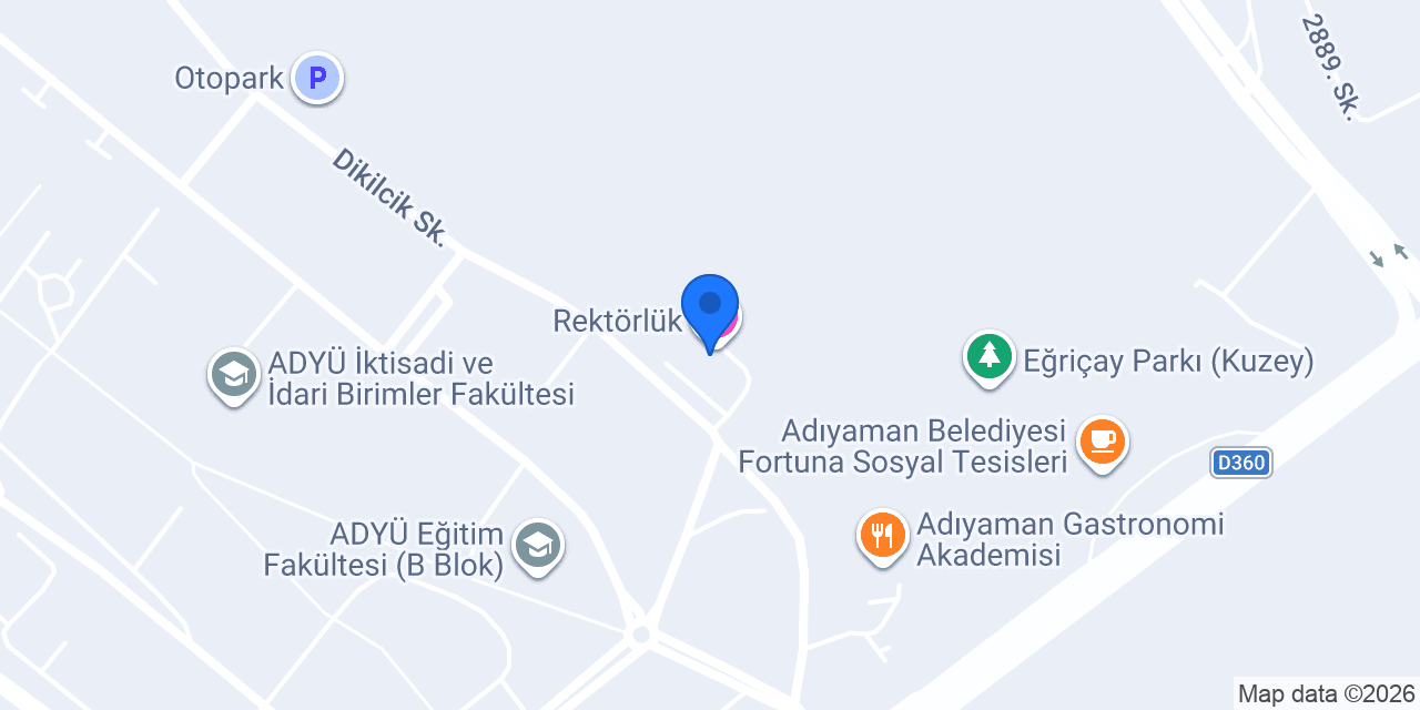 Rektörlük konumu
