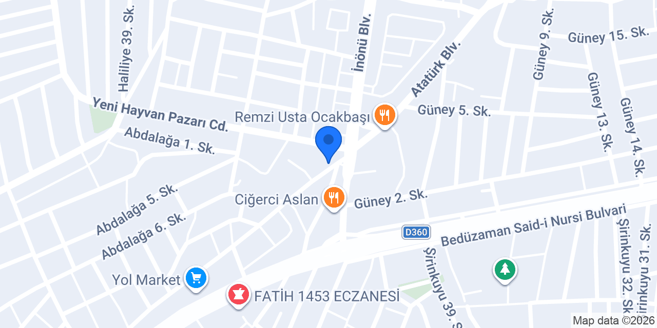 Önder Ticaret konumu