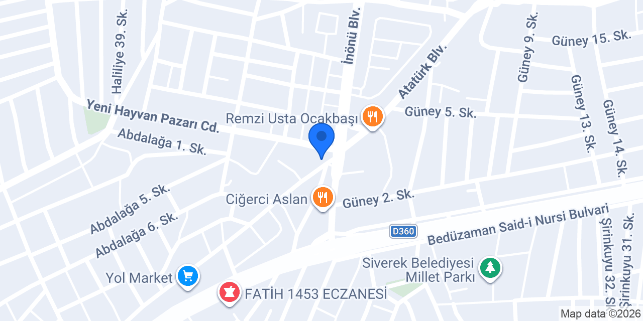 Dörtyol Taksi Duraği konumu
