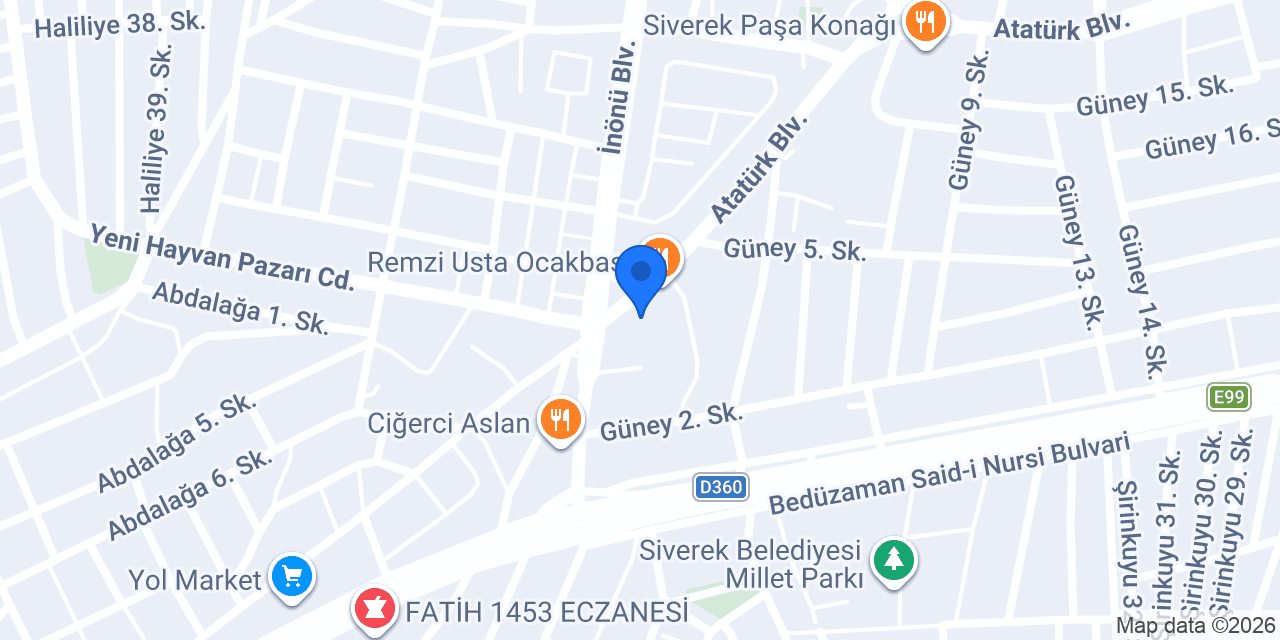 SİVEREK GROSS ŞUBE 2 konumu
