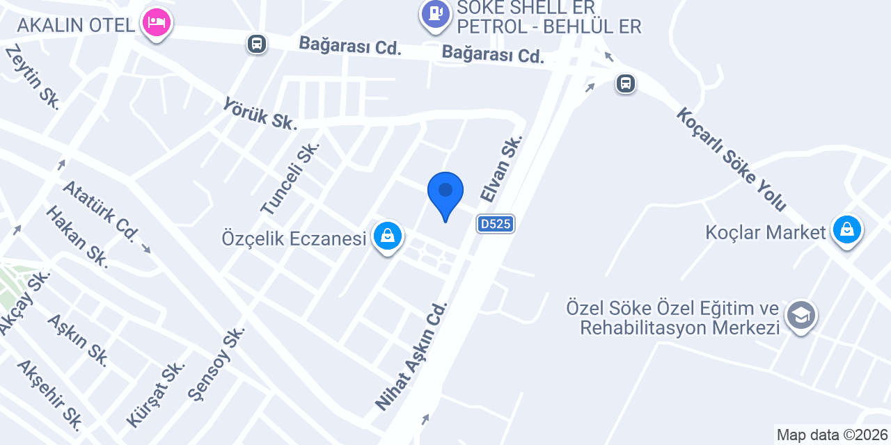 Özel Söke Egemed Hastanesi konumu