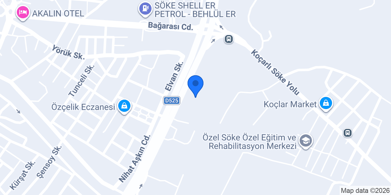 Soke Tarımsal Sulama konumu
