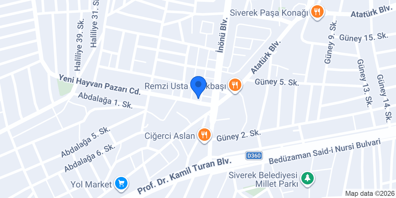 Siverek tesisat konumu