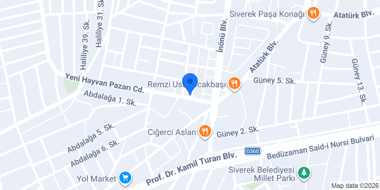 Dörtyol Sürücü Kursu konumu