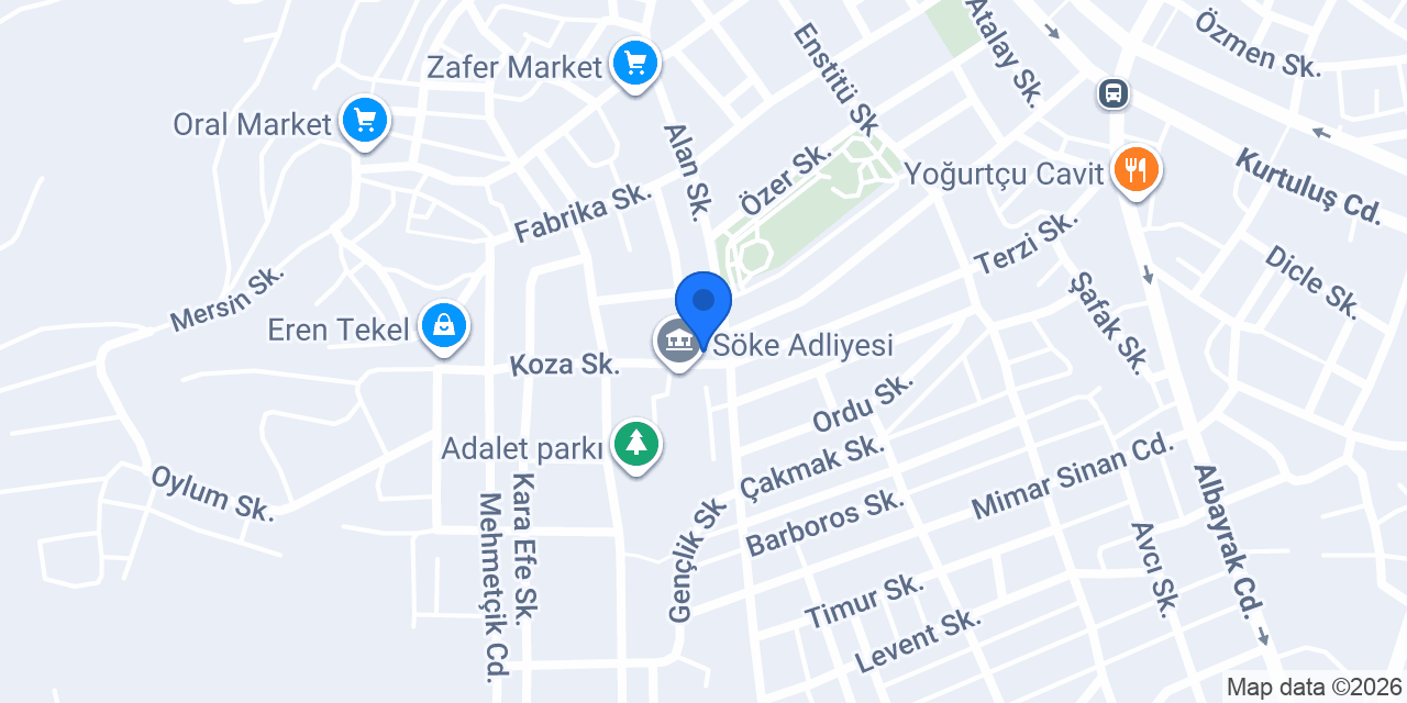 Söke avukat (Ömer DEMİRCİ) konumu
