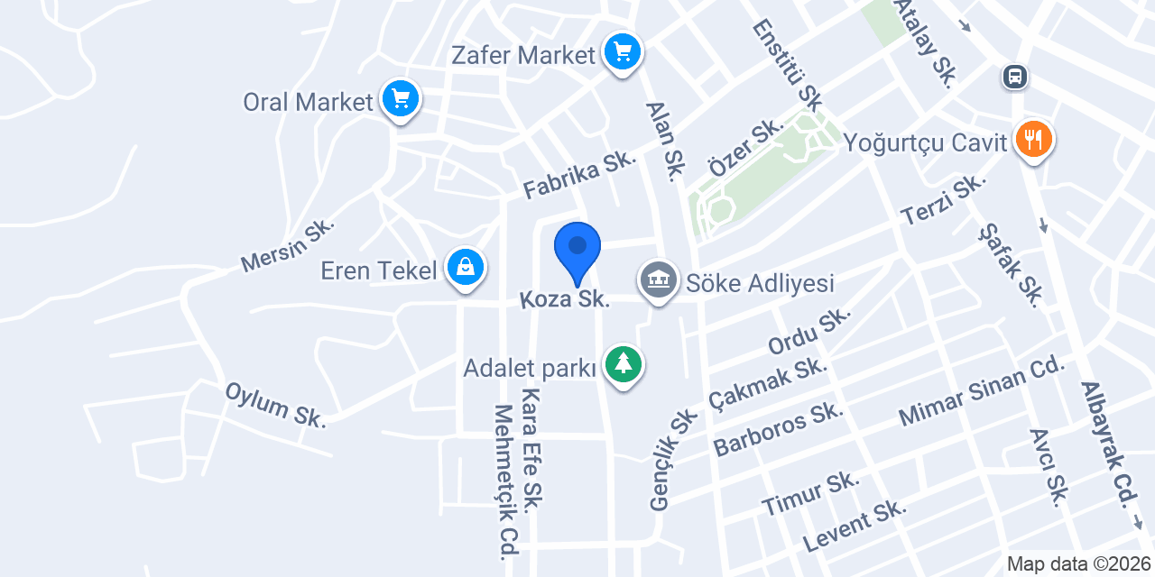 Batı Söke Çimento Ortaokulu konumu