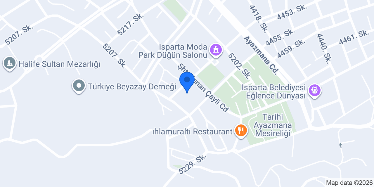 Isparta Halıkent Anadolu Lisesi konumu
