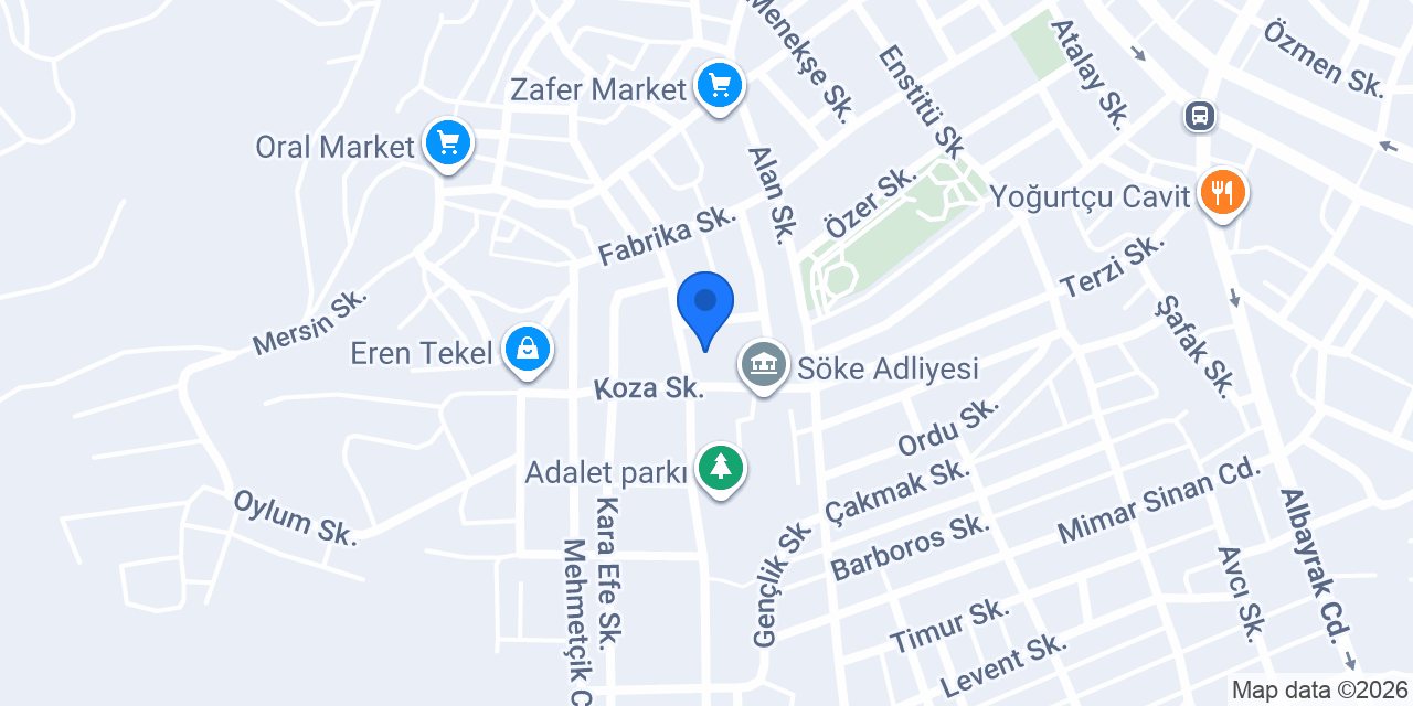 Söke Avukatı Uzlaşmacı Arabulucu Av.Abdülkadir AKBAŞ konumu