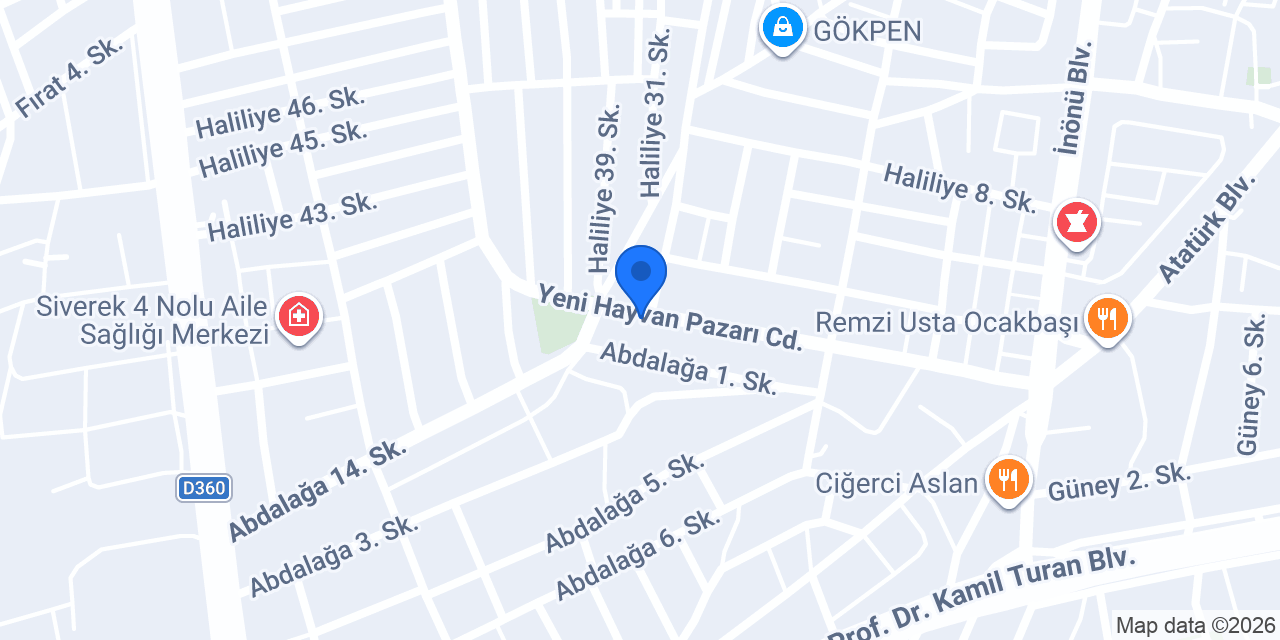 Siverek Güven Asansör konumu
