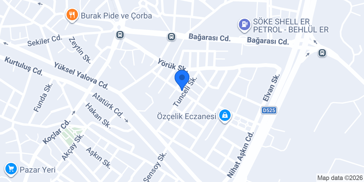 Ateş Oto Lastik konumu