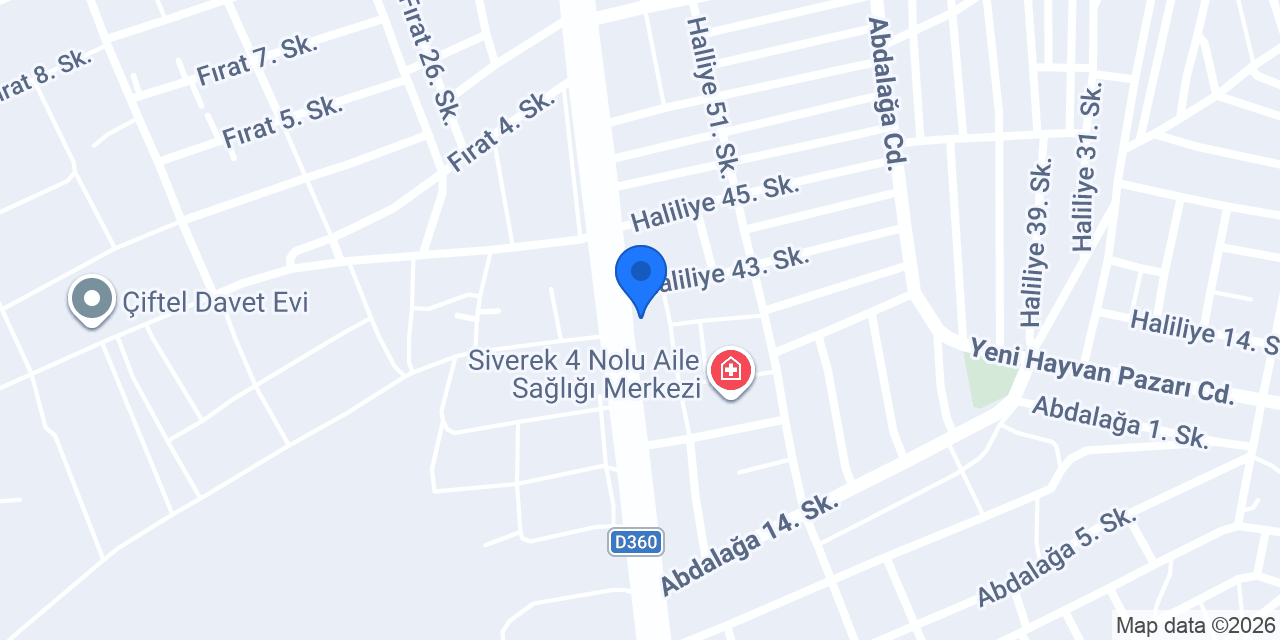 Yüksel Veteriner Kliniği konumu