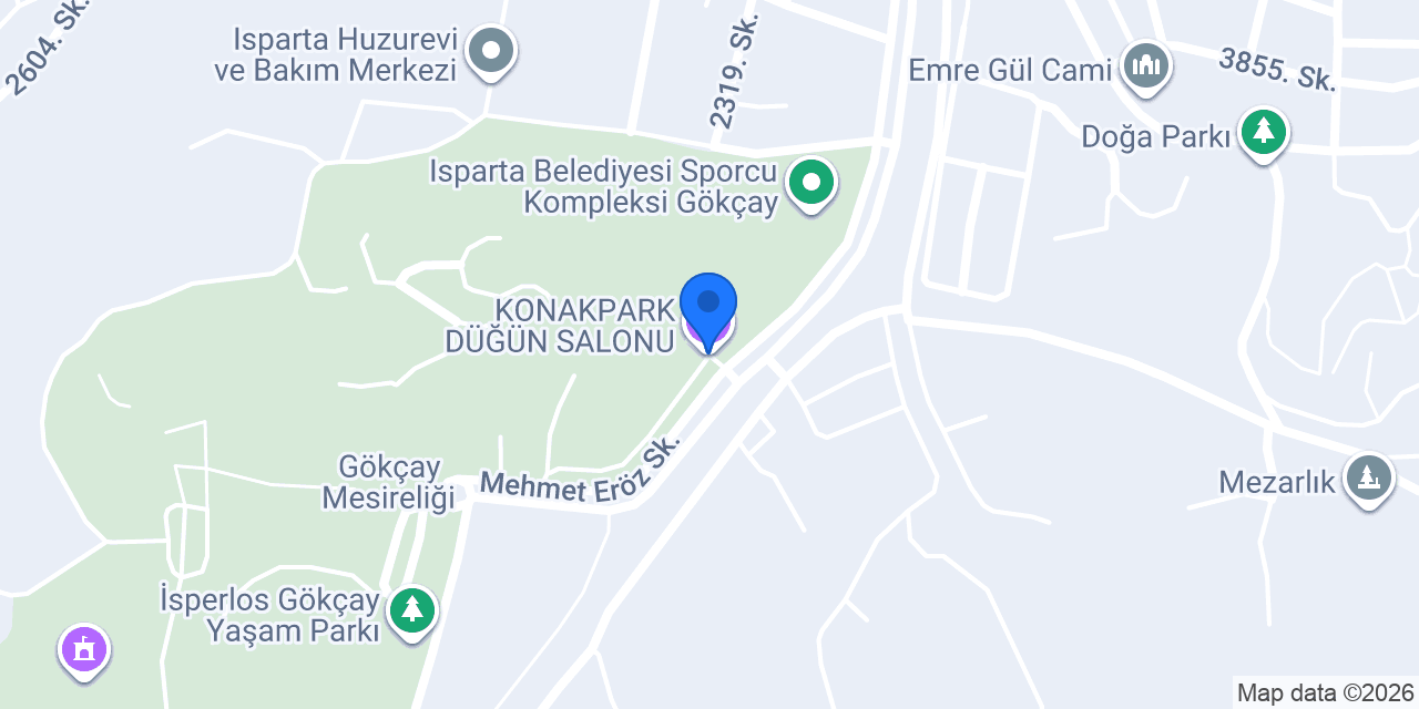 KONAKPARK DÜĞÜN SALONU konumu