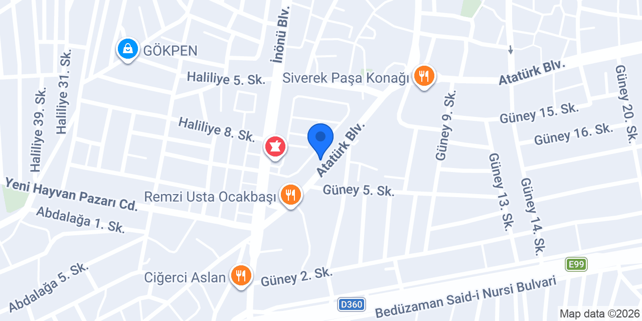 KUMRUCU MEMO fast food restorani konumu