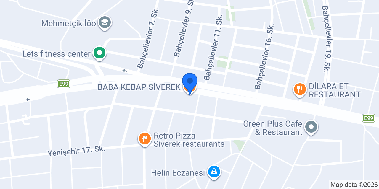 BABA KEBAP SİVEREK konumu