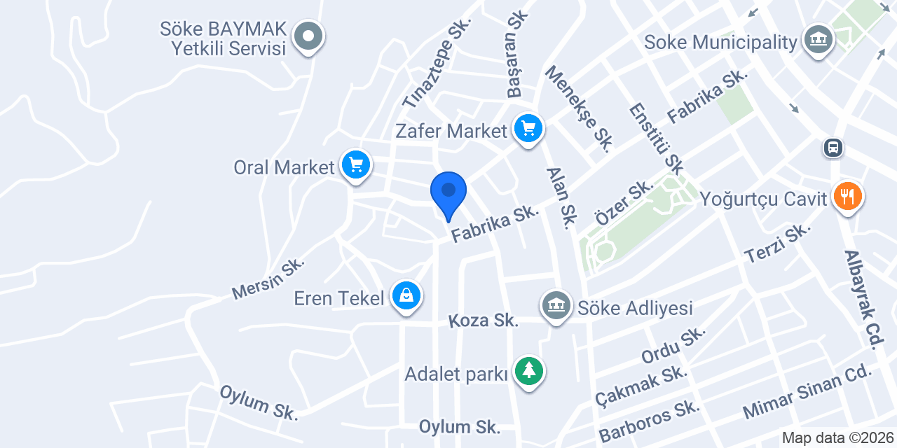 Söke Saç Ekim Kliniği konumu