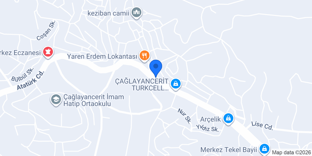 SD DÖNER ( Çağlayancerit) konumu