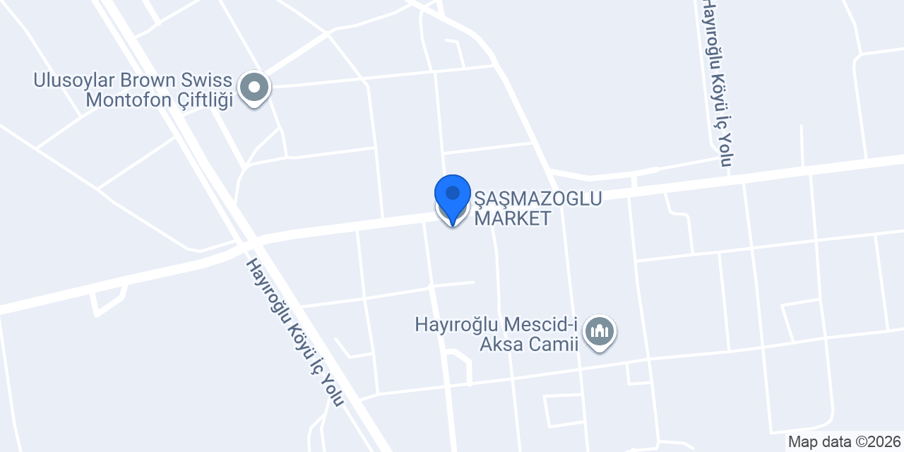 ŞAŞMAZOGLU MARKET konumu