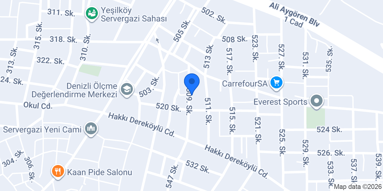 Beyoğlu Terzi konumu