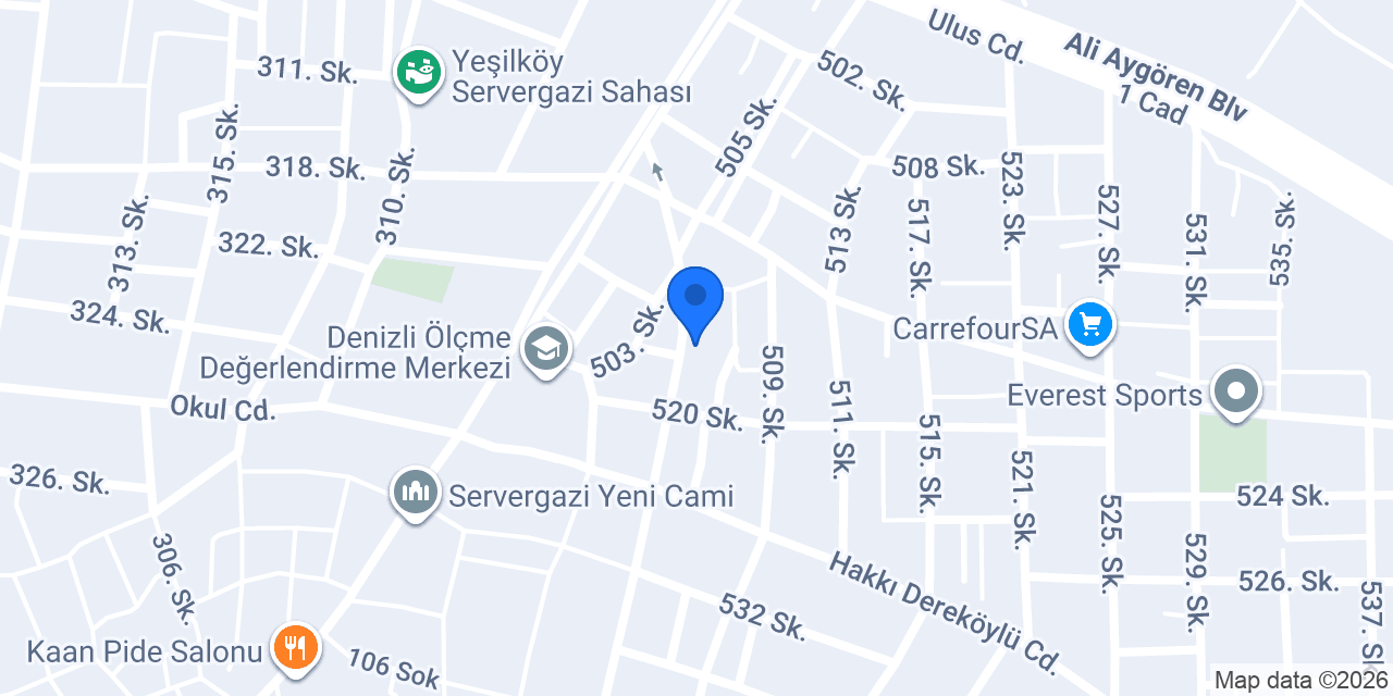 Edem Pastanesi Gerzele Şube konumu