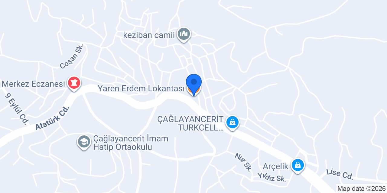 Yaren Erdem Lokantası konumu
