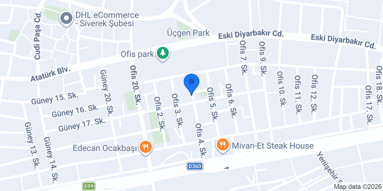 Ozan Halı Yıkama Fabrikası konumu