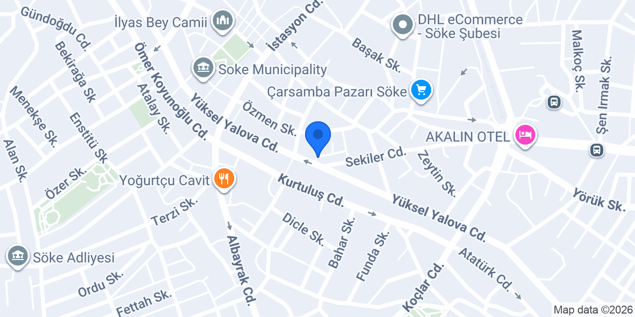 Kırca Veteriner Kliniği konumu