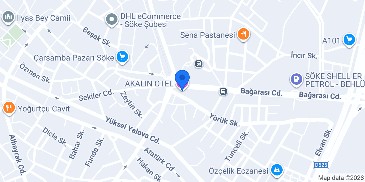 AKALIN OTEL konumu