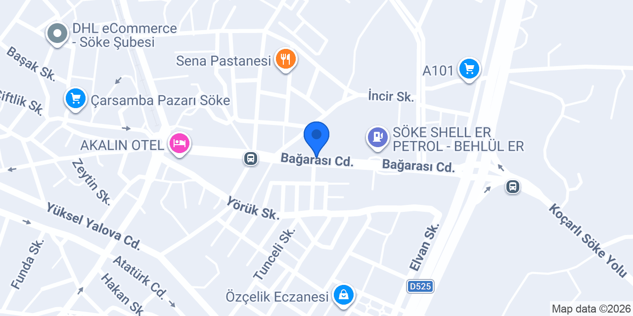 Bağarası Çok Programlı Lisesi konumu