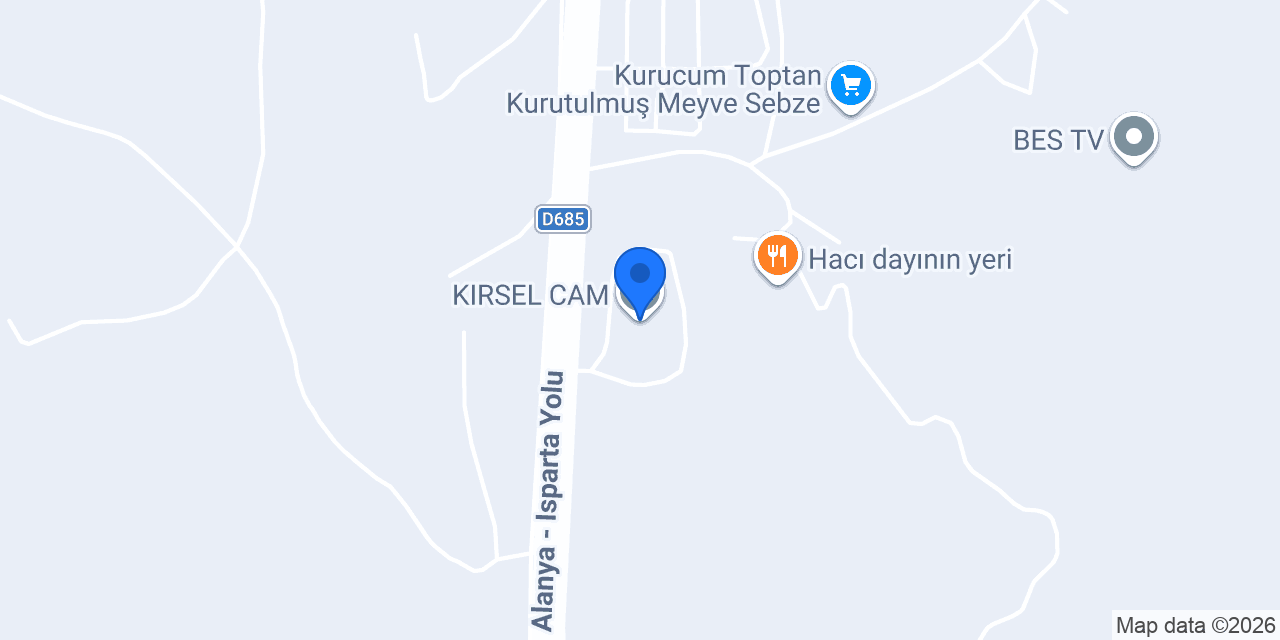 KIRSEL CAM konumu