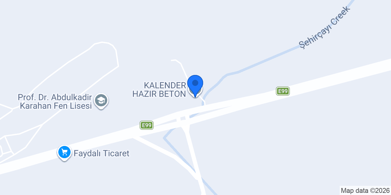 KALENDER HAZIR BETON konumu