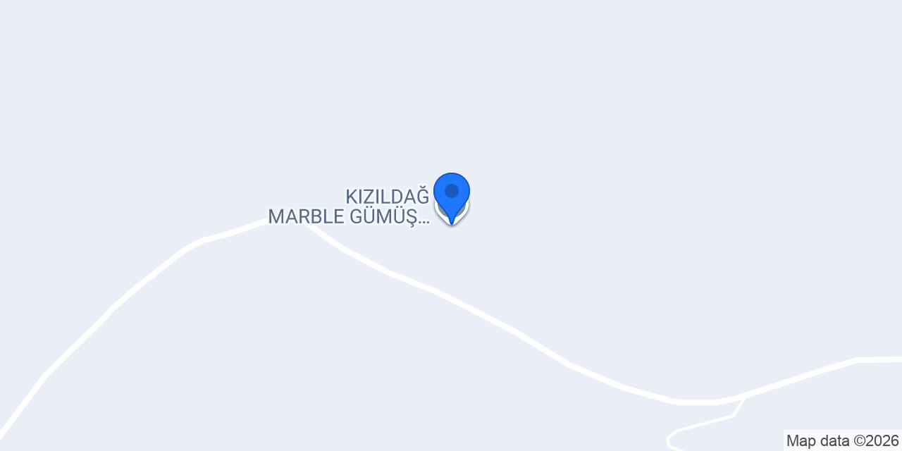 KIZILDAĞ MARBLE GÜMÜŞ MERMER OCAĞI konumu