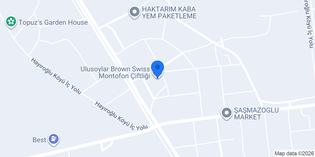 Ulusoylar Brown Swiss Montofon Çiftliği konumu