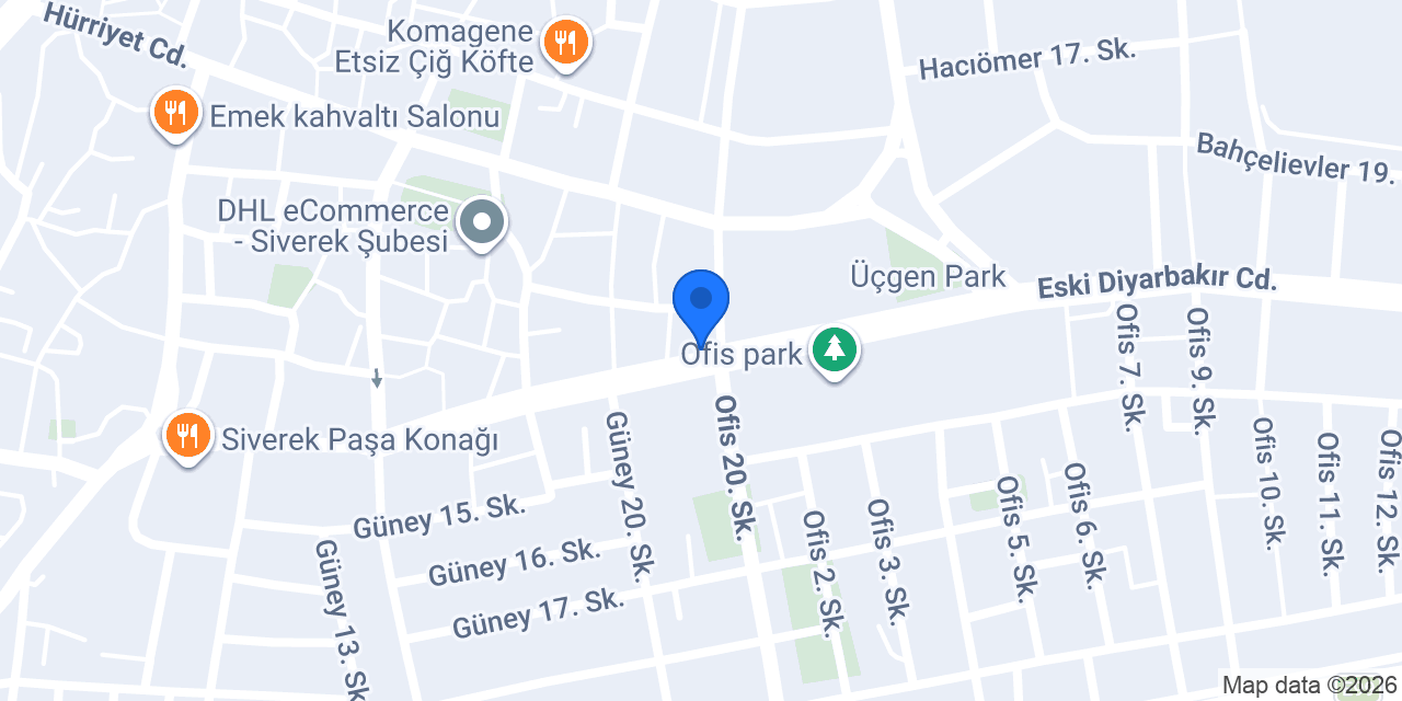 Rahel Börek ve kahvaltı salonu konumu