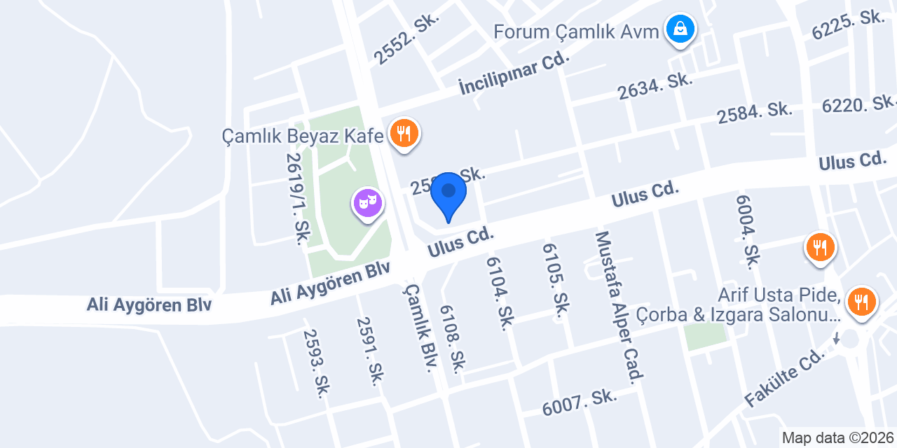 Veteriner Sağlık Merkezi konumu