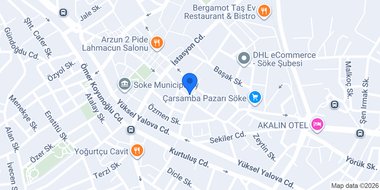 Ekiner Ticaret konumu