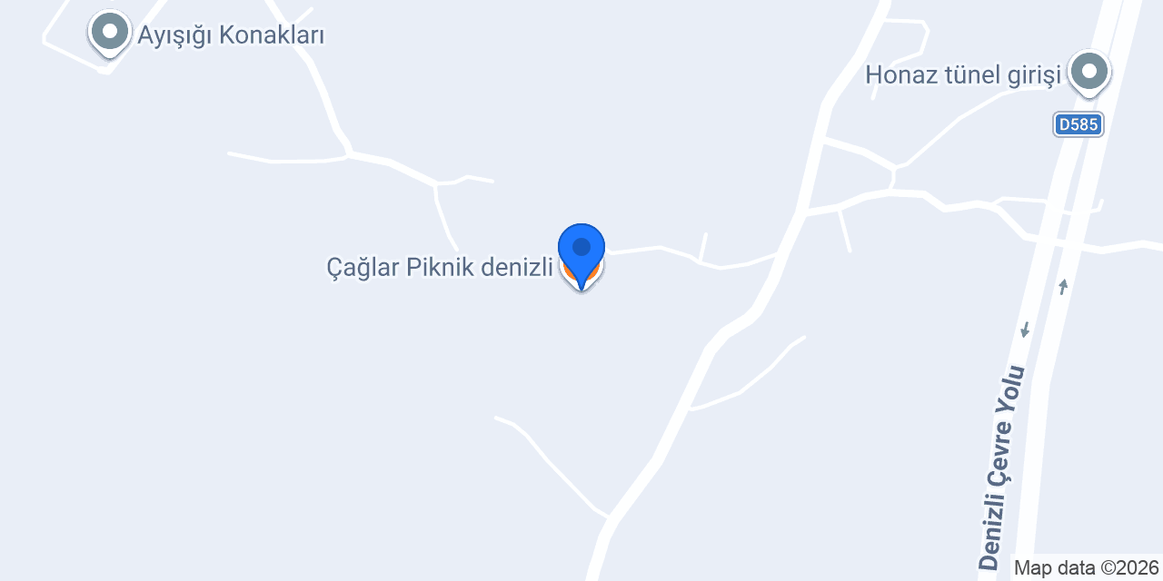 Çağlar Piknik denizli konumu