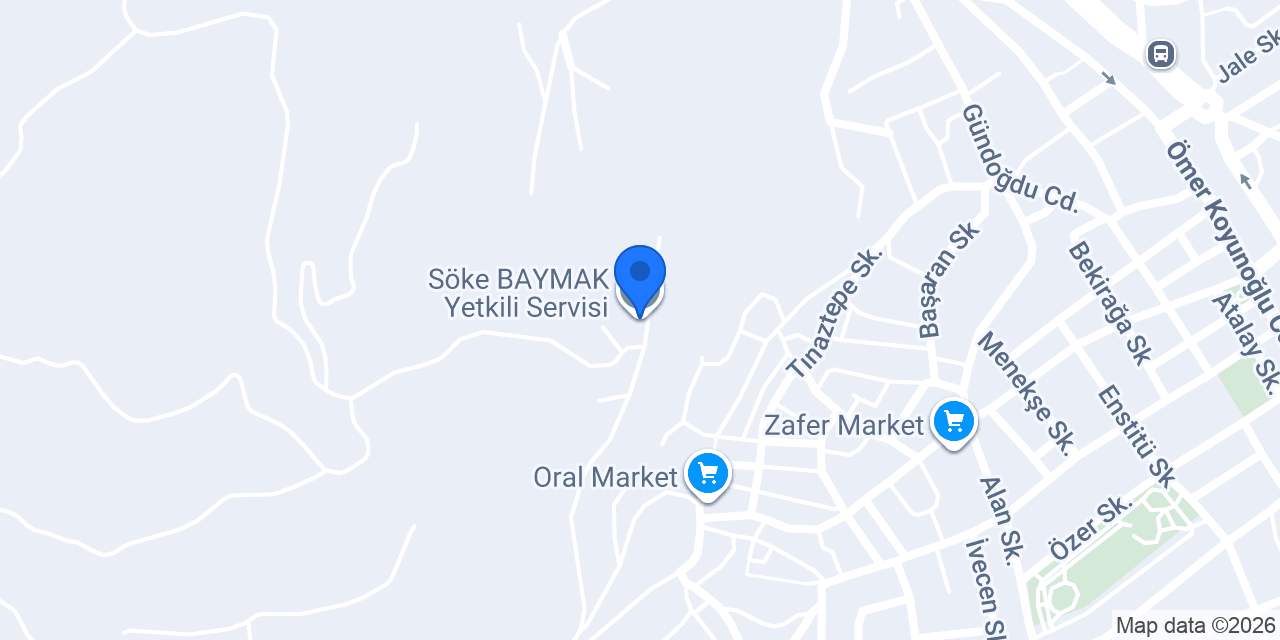 Söke BAYMAK Yetkili Servisi konumu